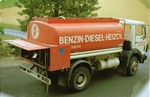 Unser Heizöllieferant mit seinem Mercedes 1619 Tankwagen in Bad Neuenahr im Jahr 1988