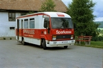 Mobile Sparkassenfiliale auf Ford-Basis in den Achtzigern bei Bonndorf / Schwarzwald