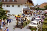 Traktor Marke "Eicher" im Trachtenumzug in Höchenschwand / Südschwarzwald im August 1987
